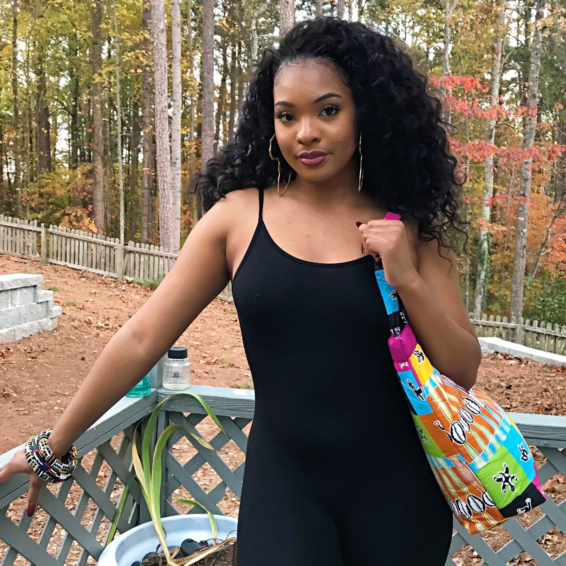 Lulu African Print Shoulder Bag