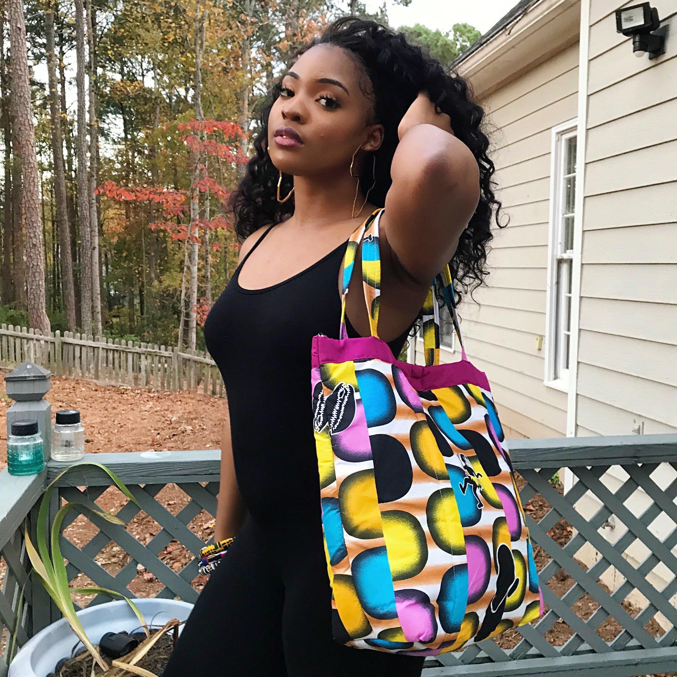 Jamai African Print shoulder Bag