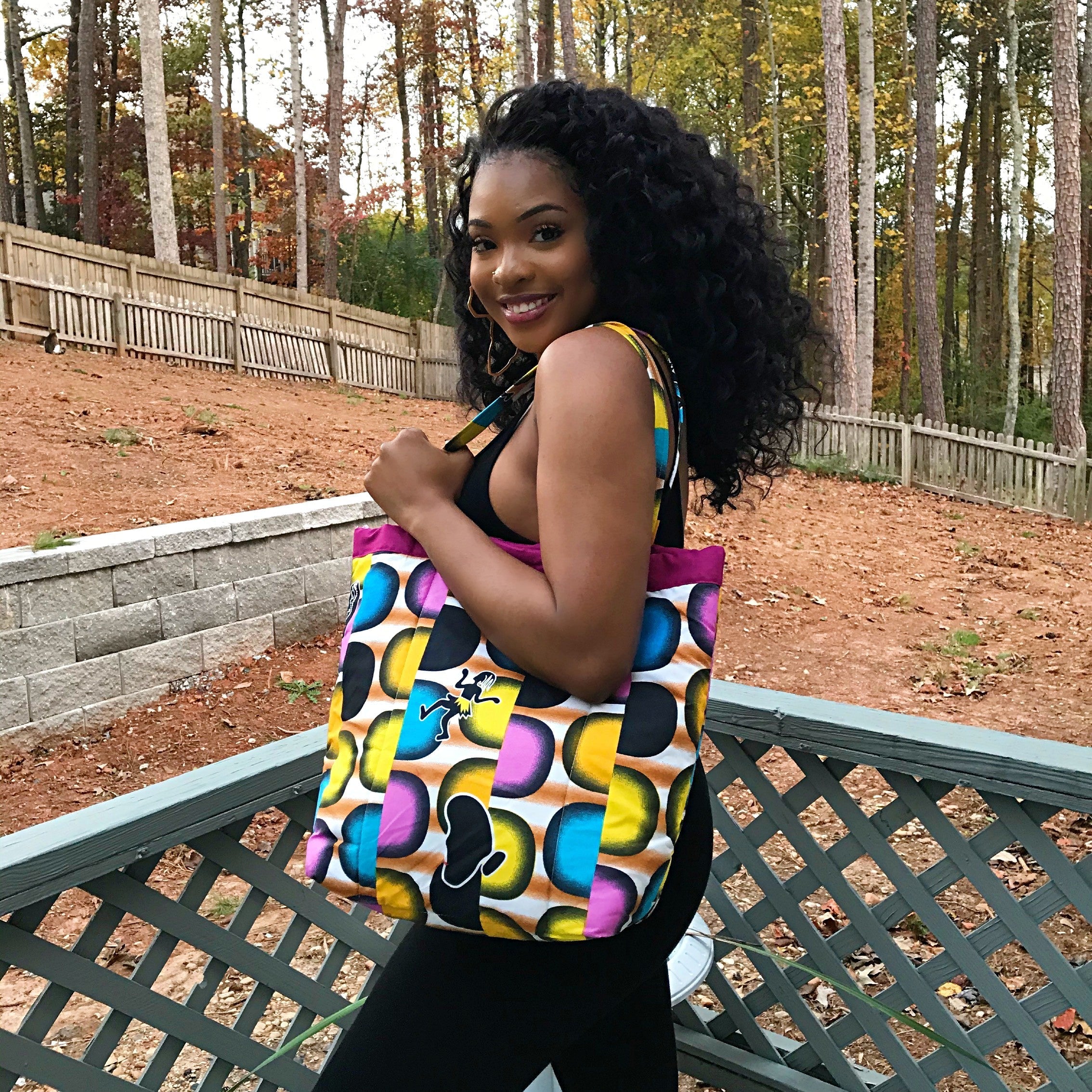 Jamai African Print shoulder Bag