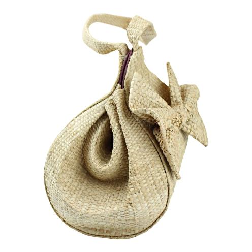 Hand Woven Raffia Fibers African Wedding Bride Bag