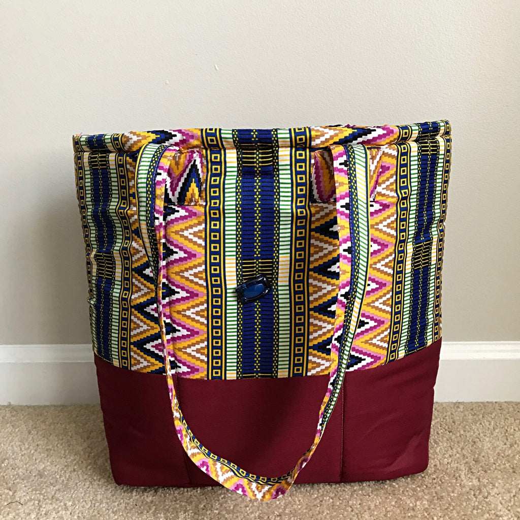 Nahili Kente African Print Shoulder Bag
