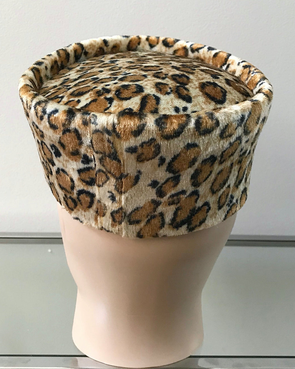 Leopard Velvet Hat for Men