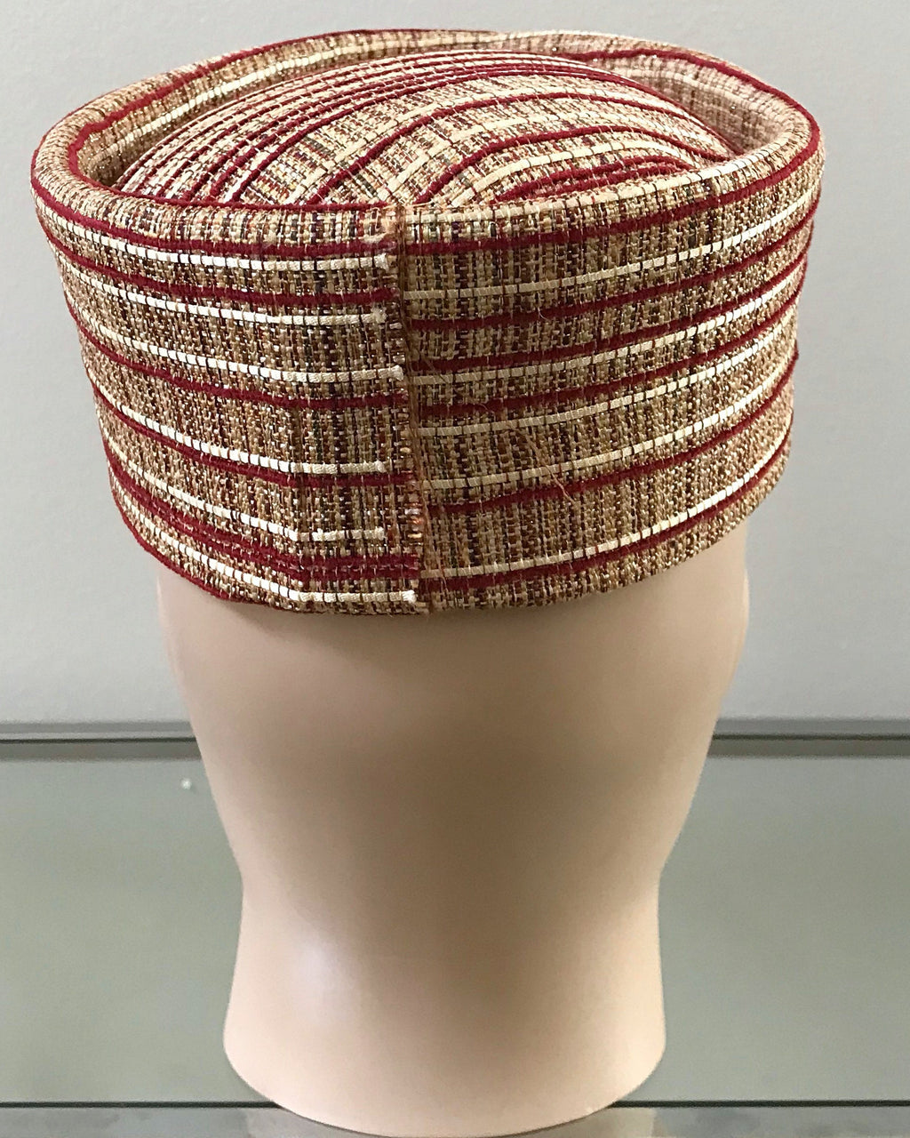 Straw Print  African Kufi Hat for Men