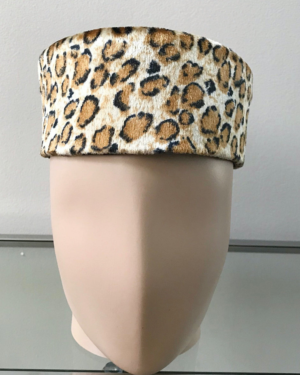 Leopard Velvet Hat for Men