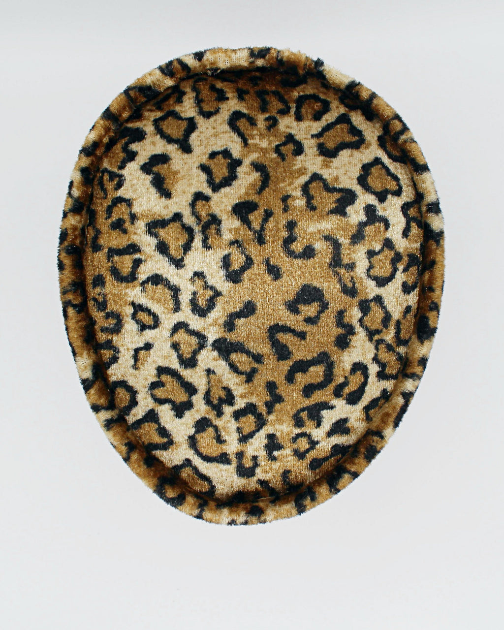 Leopard Print Velvet Hat for Men